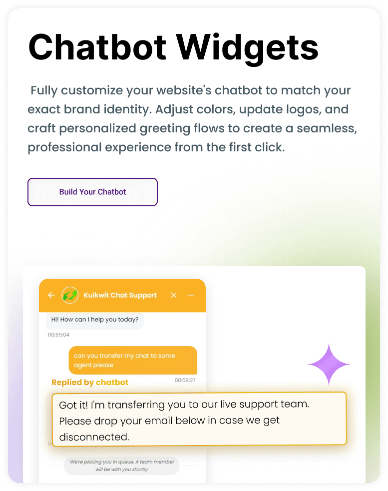 Chatbot Widgets — customise your website chatbot